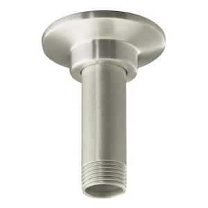 3 in. Straight Ceiling-Mount Shower Arm in Brushed Nickel