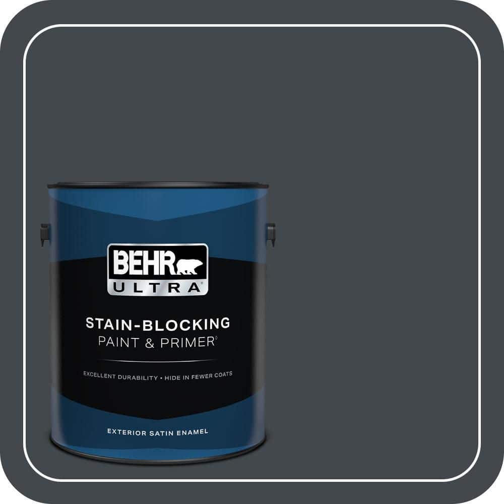 1 gal. #PPU24-23 Little Black Dress Satin Enamel Exterior Paint & Primer price history on PriceWatchPro