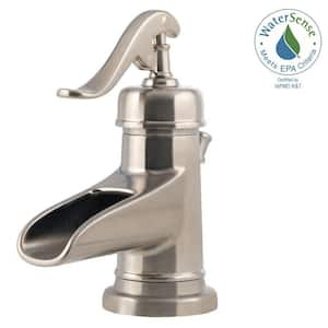 Ashfield 4 in. Centerset Single-Handle Bathroom Faucet in Brushed Nickel