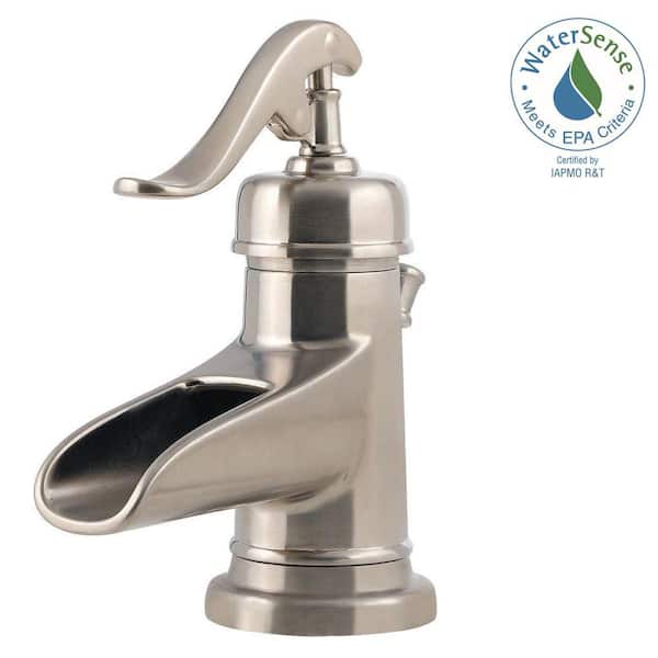 Pfister Ashfield 4 in. Centerset Single-Handle Bathroom Faucet in Brushed Nickel