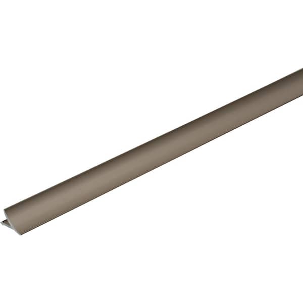 DURAL T-COVE 0.875 in. D x 98.5 in. W x 98.4 in. L Connection Wall/Flr Alum Anod Nickel/Titanium Molding and Transition Trim