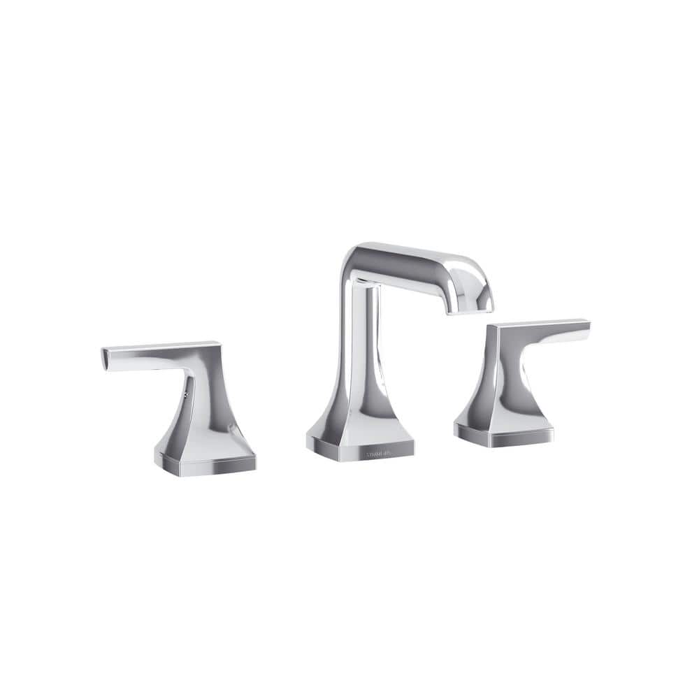 Symmons Oak Widespread 2-Handle Bathroom Faucet with Push Pop
