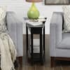 Convenience Concepts American Heritage Black Wedge End Table 7105060-BL