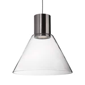 Vanier 11 in. 1 Light 9-Watt Brushed Nickel Integrated LED Pendant Light