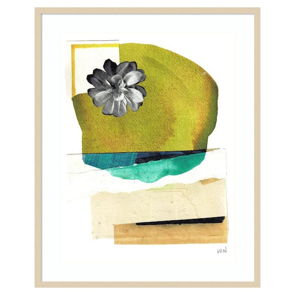 Amanti Art Day Beach II by Lindsey Newman 33 in. W x 41 in. H. Wood Framed Wall Art Print Framed in Brown