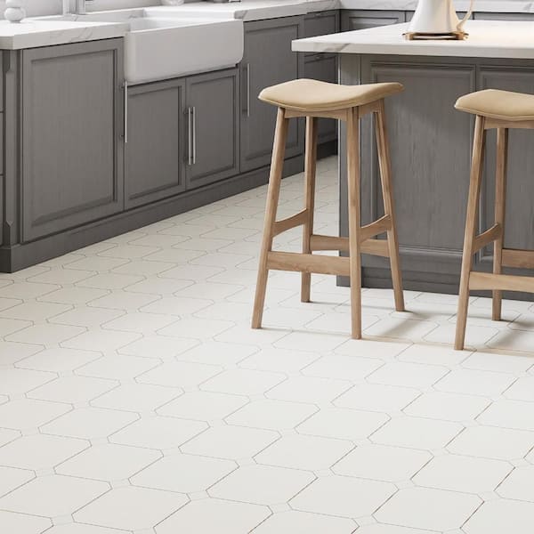 Vaudeville Octagon Nacar with Taco Nacar 8 in. x 8 in. Porcelain Floor and Wall Tile (11.25 sq. ft. /Case)