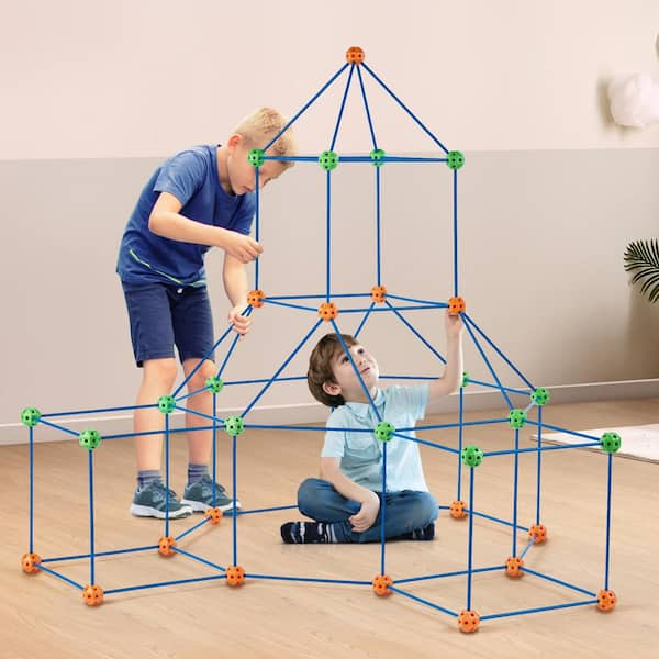 VEVOR Fort Building Kit for Kids 120PCS STEM Building Toys Educational Gift for 4 5 6 7 8 Year Old Boys Girls Play Tent BLJZTJCZK1200B4AEV0