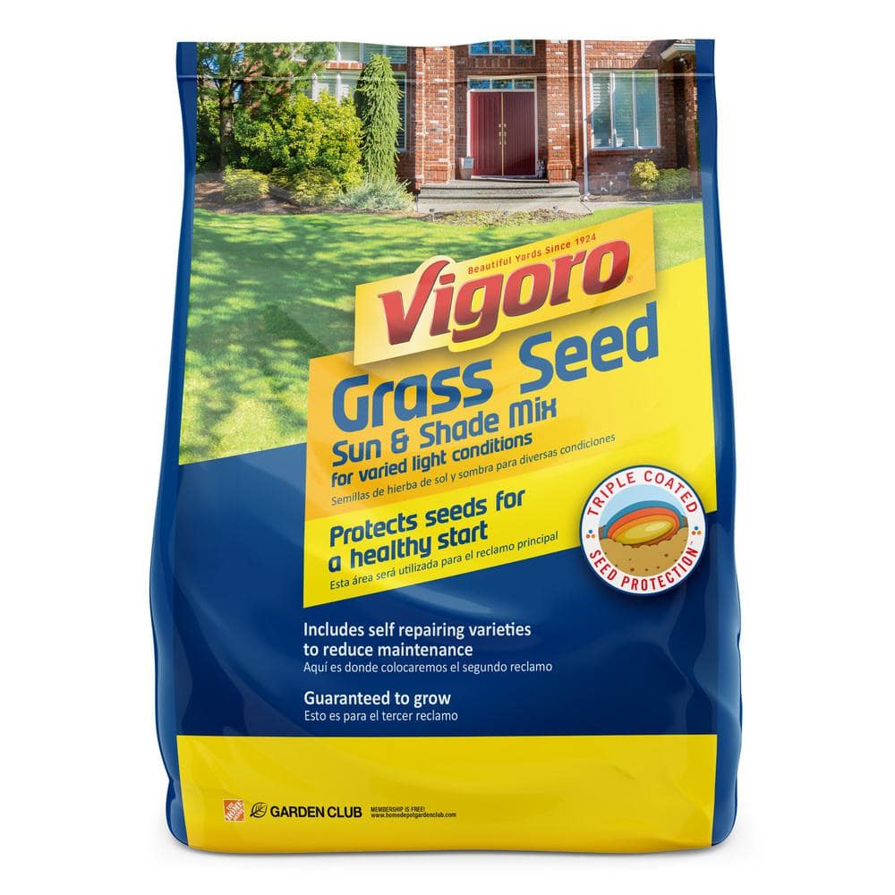 Vigoro Sun and Shade 3 lbs. Grass Seed Mix 100544411 The Home Depot
