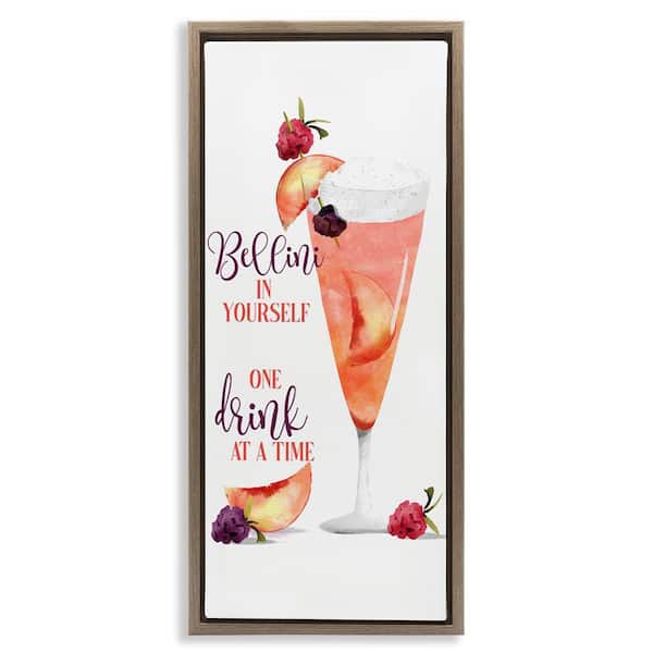 Fun Summer Drink Pun by Deane Beesley Brown Floater Frame Food Graphic Art Print 25 in. x 11 in.
