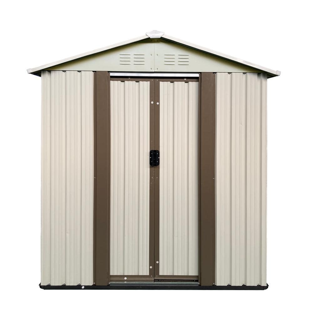 Huluwat 5 ft. W x 3 ft. D Outdoor Metal Storage Shed with Double