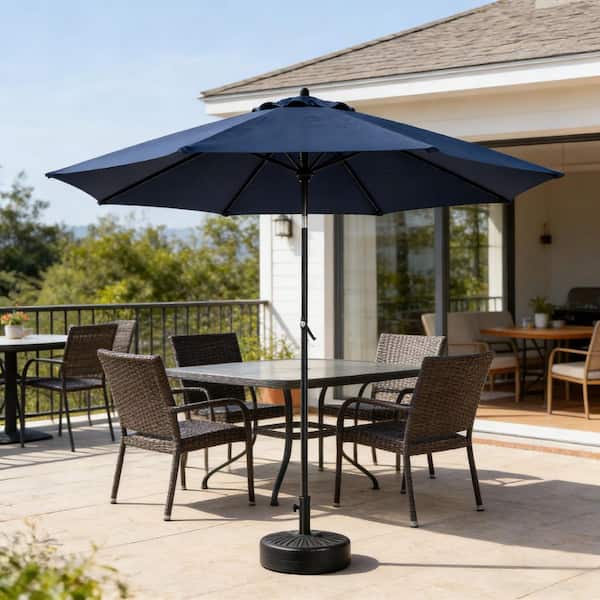 bed bath and beyond solar patio umbrella Outdoor Patio Umbrella Solar Powered LED Lighted Sun Shade Umbrella - Bed  Bath & Beyond