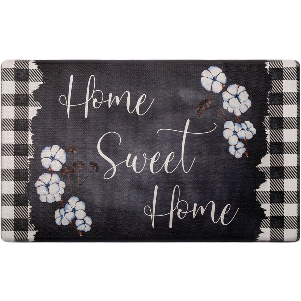 Cozy Living Watercolor Damask Blue Gold 20 in. x 36 in. Rectangle Kitchen Mat price history on PriceWatchPro