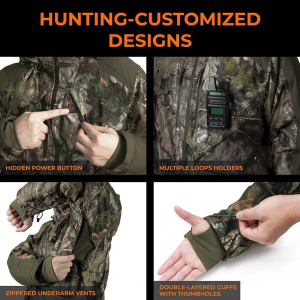 heated camo hunting jacket