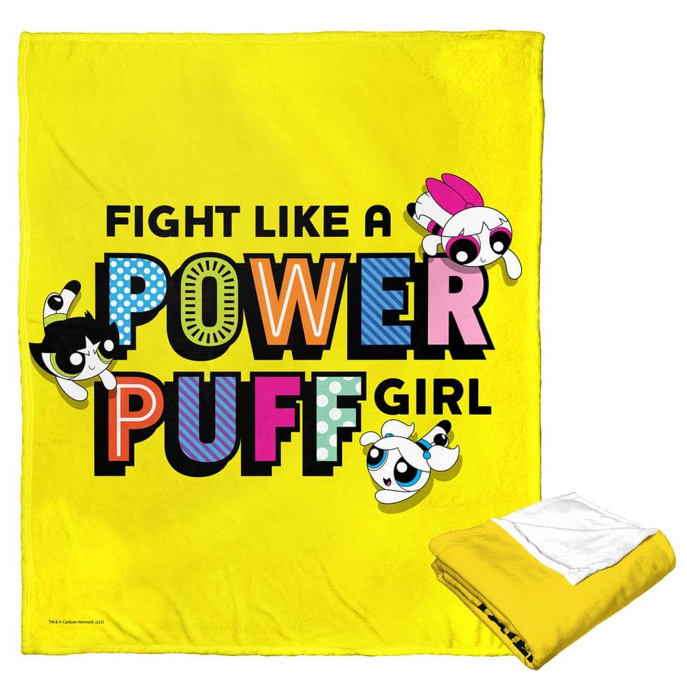 THE NORTHWEST GROUP WB Power Puff Girls Fight Like a Power Puff Silk Touch Multi-Color Throw Blanket