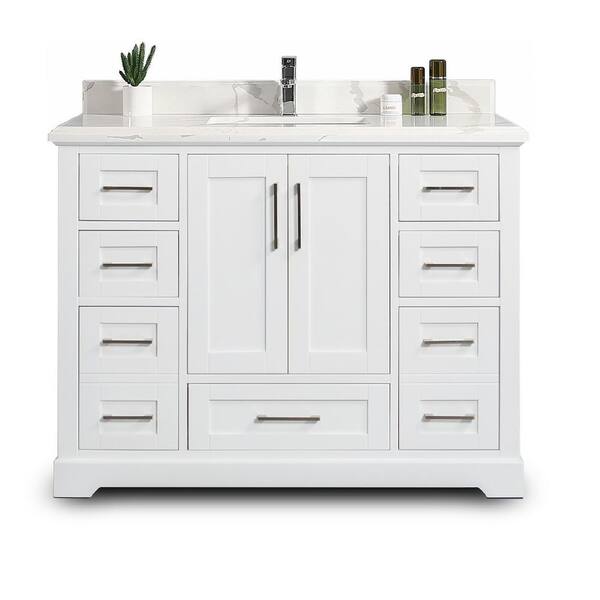 Willow Collections Boston 42 in. W x 22 in. D x 36 in. H Bath Vanity in