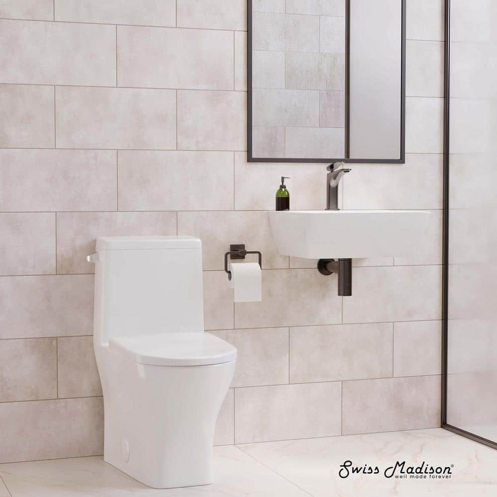 Sublime II White Ceramic Round One-Piece Toilet
