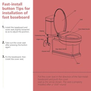 Dual Nozzle Non-Electric Bidet Seat for Elongated Toilets in White, Soft Close