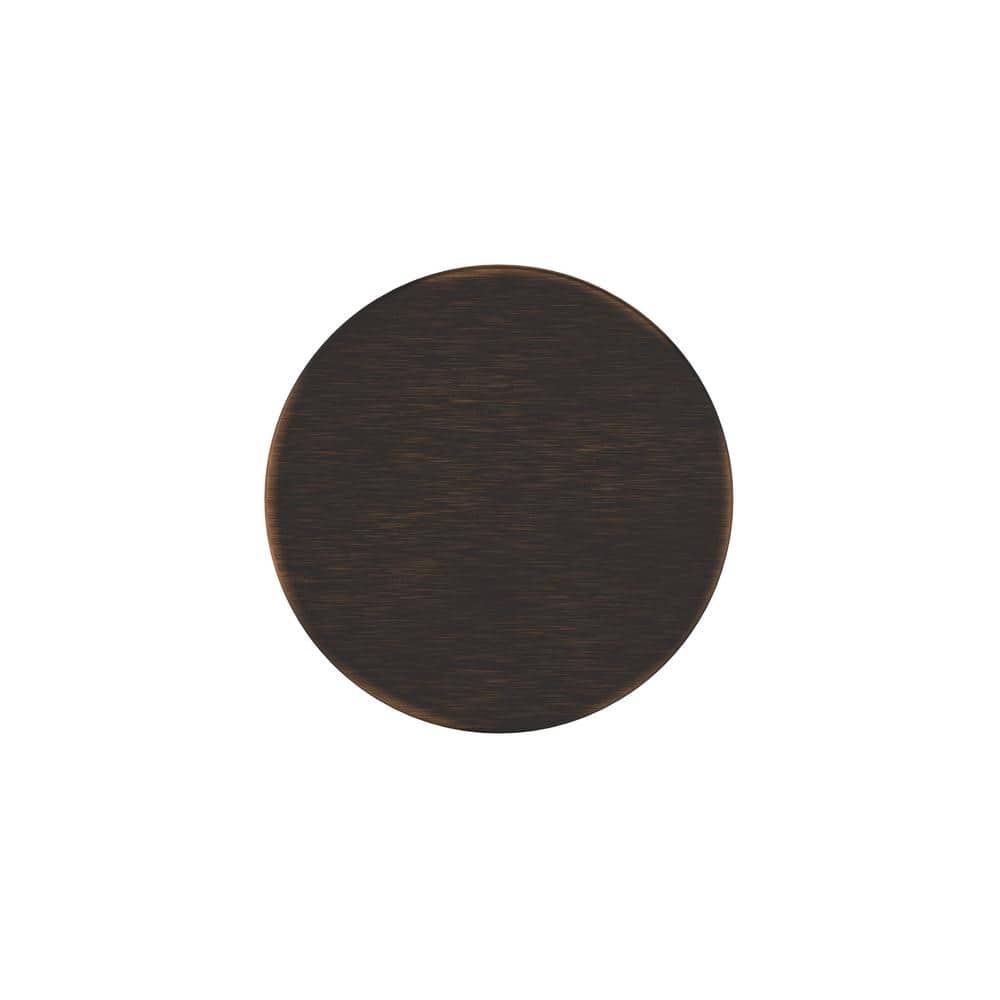 Modern Oil-Rubbed Bronze Round Cabinet Knob with Mounting Hardware