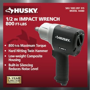 800 ft./lbs. 1/2 in. Impact Wrench