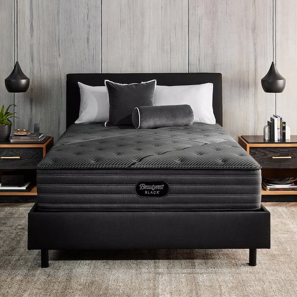 Beautyrest Black L-Class Full Medium 13.5 in. Mattress Set with 6 in. Foundation