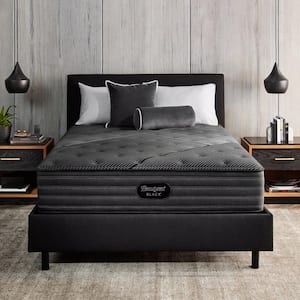 Black L-Class King Medium 13.5 in. Mattress Set with 6 in. Foundation