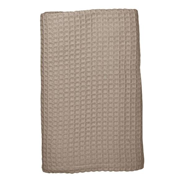 The Company Store Organic Latte Cotton Full Knitted Blanket