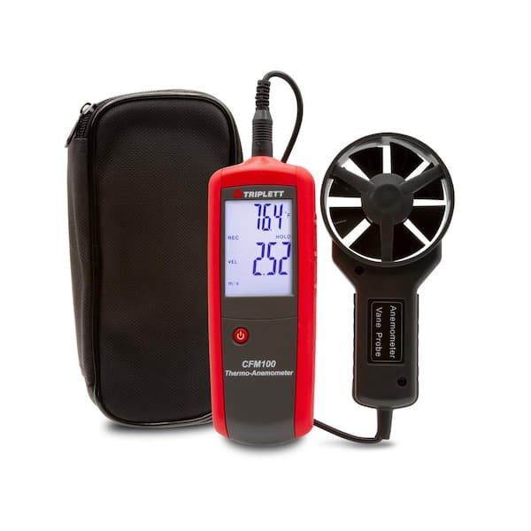 TRIPLETT CFM100 CFM/CMM Thermo-Anemometer CFM100-NIST - The Home Depot