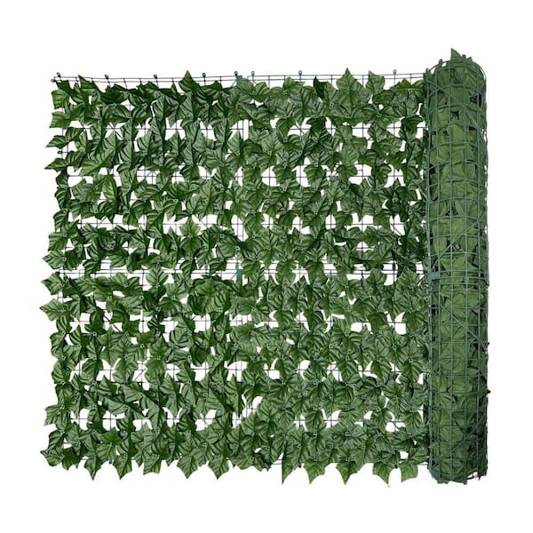 48 in. W x 128 in. L Green Plastic Artificial Ivy Privacy Fence Screen for Decorative