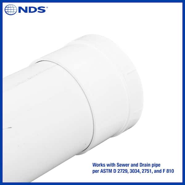NDS PVC S&D Female Cleanout Adapter, 6 in. Hub X FPT 613P - The