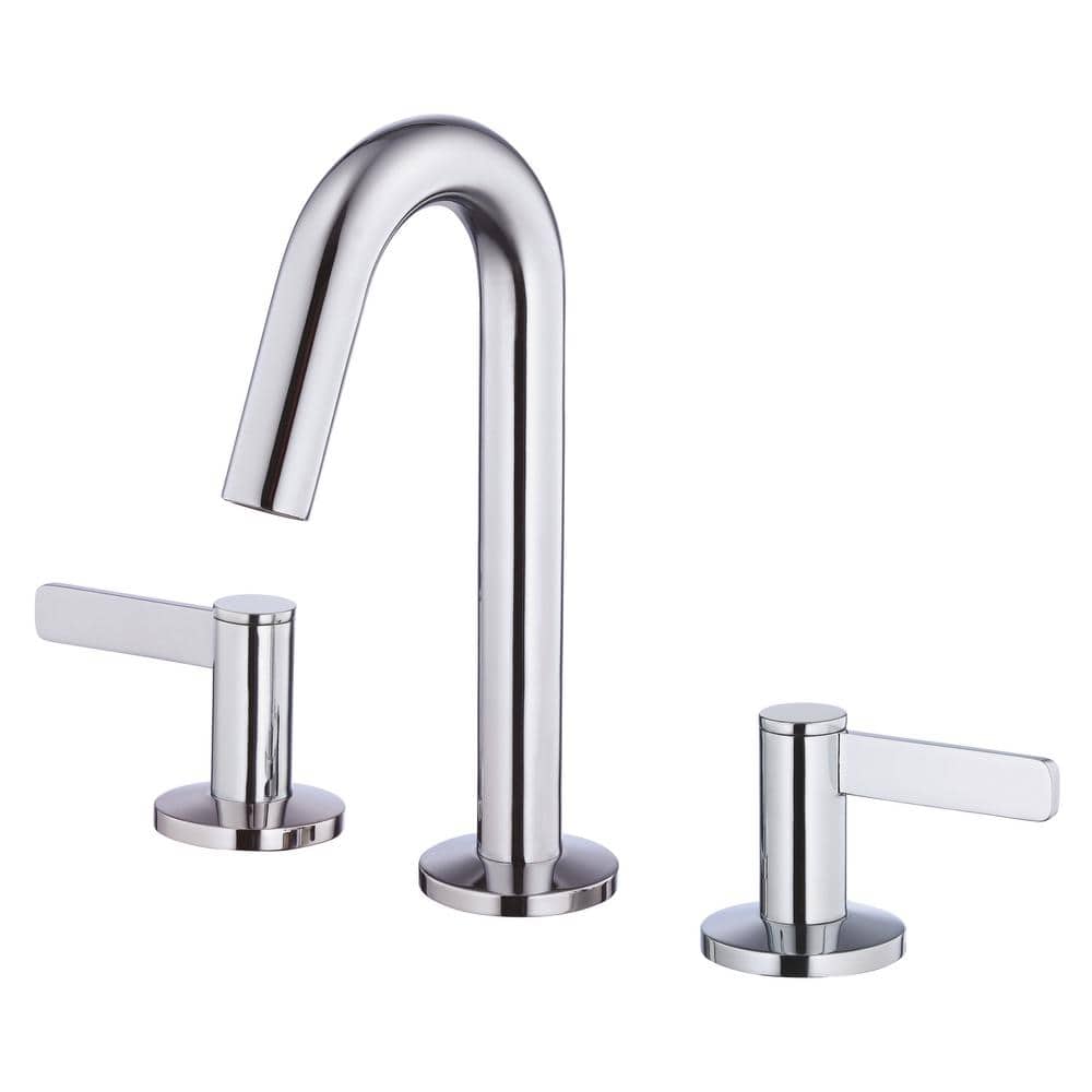 Amalfi Chrome Dual-Handle Widespread Bathroom Faucet