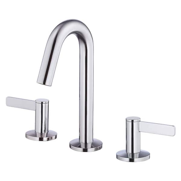 Gerber Amalfi 2H Widespread Lavatory Faucet w/50/50 Touch Down Drain 1.2gpm Chrome, in. Diameter, Deck Mount
