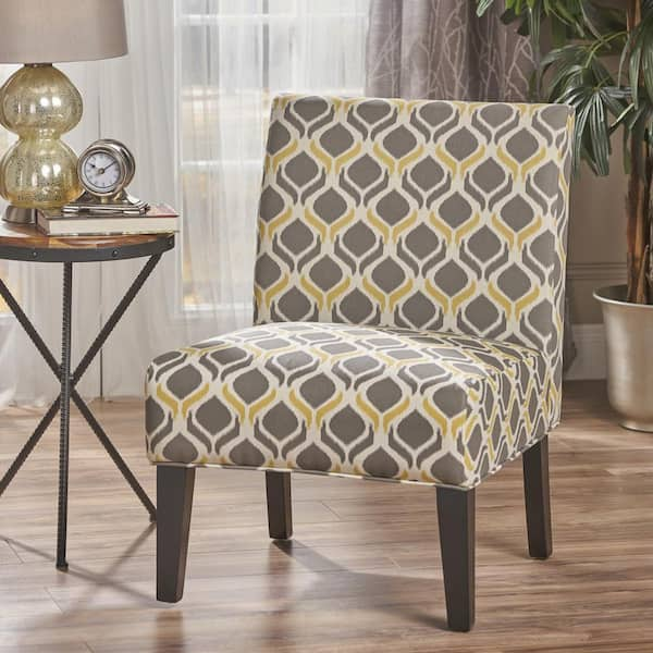 Yellow grey accent online chair