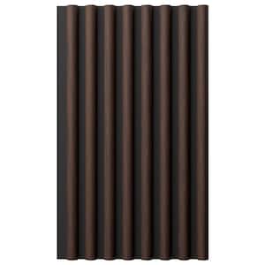 AcousticPro 1 in. x 1 ft. x 8 ft. Noise Cancelling Half Round MDF Sound Absorbing Panel in Ebony Premium (2-Pack)