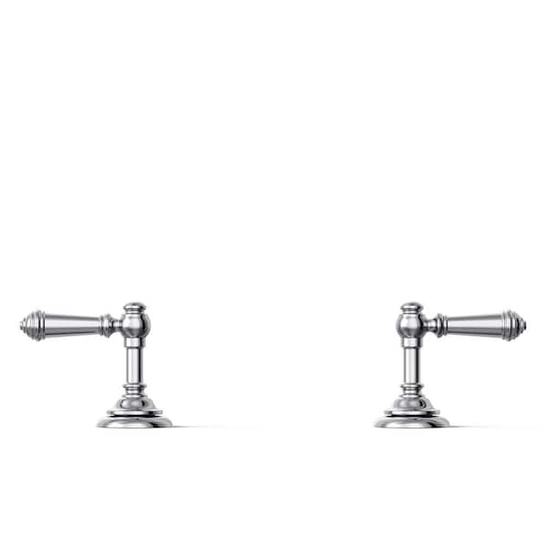 KOHLER Artifacts Bathroom Sink Lever Handles in Polished Chrome K