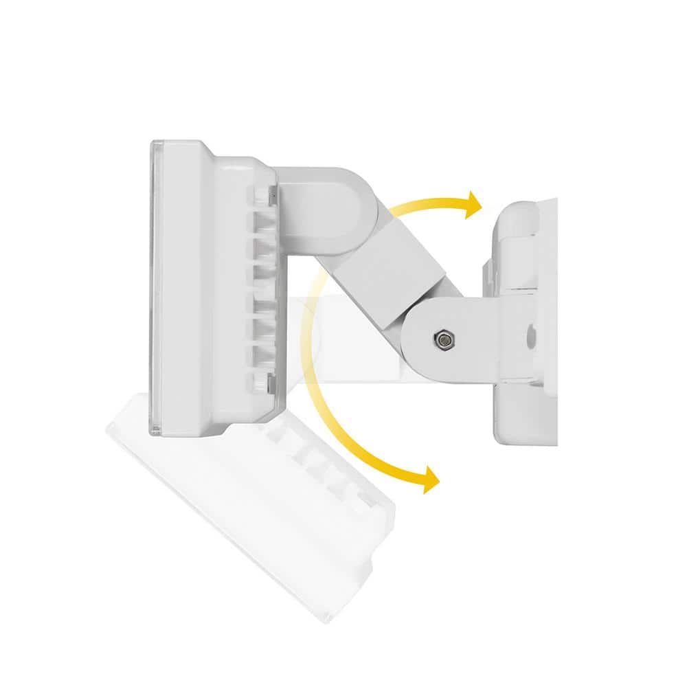 White Triple-Head LED Motion Sensor Security Floodlight