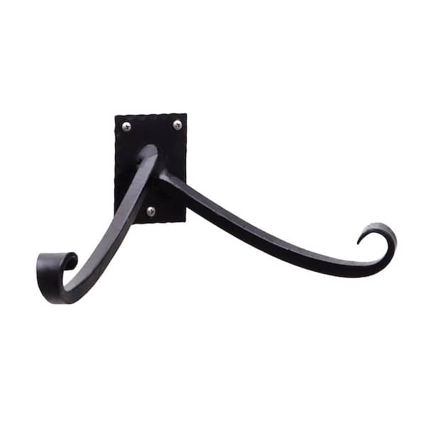 Lodge Y Bracket w/Multiple Hooks, Iron, 11.75 Inch Wide, Black Powder Coat Finish