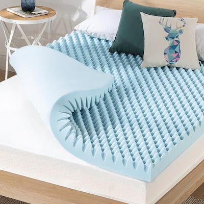 2 in. Gel Memory Foam Queen Mattress Topper Enhance Cooling Supportive