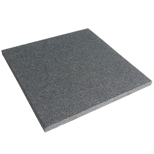 "Eco-Sport" Interlocking Rubber Flooring Tiles, Coal 1 in. x 19.5 in. x 19.5 in. (64 sq.ft, 24 Pack)