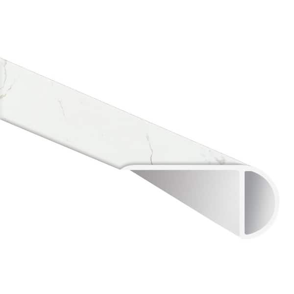 A&A Surfaces Eddinger 1 in. T x 2.23 in. W x 94 in. L Luxury Vinyl Overlapping Stair Nose Molding