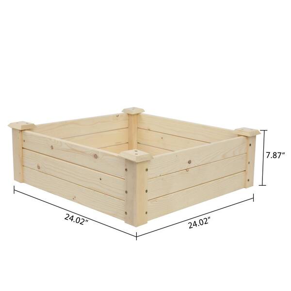 Wood Garden Bed Frame Ground Type, Garden Box Wood Type