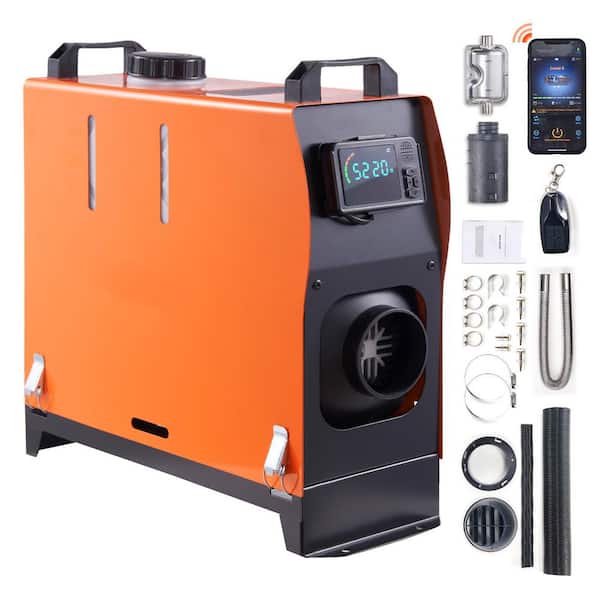 VEVOR Diesel Air Heater All-in-1 17,060 BTU 12-Volt 5KW Other Fuel Type Space Heater with Bluetooth App LCD for Car RV Indoors