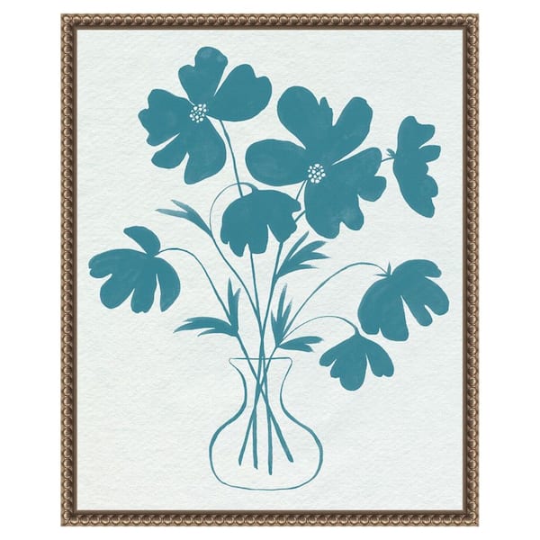 Amanti Art Elementary Arrangement II by Grace Popp 1 Piece Floater Frame Canvas Giclee Home Art Print 20 in. x 16 in.