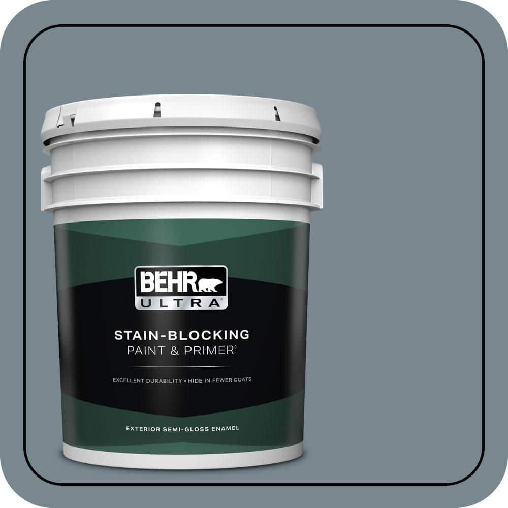 5 gal. #N470-5 Norwegian Blue Semi-Gloss Enamel Exterior Paint & Primer price history on PriceWatchPro