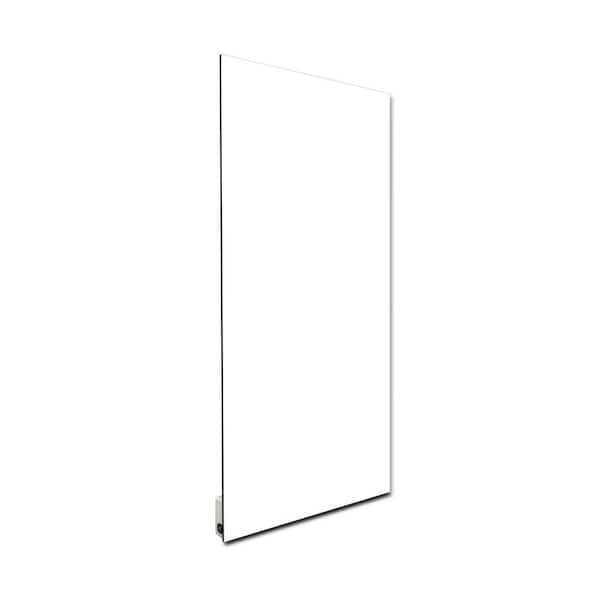 Heat Storm Glass Heater 500-Watt Radiant Wall Hanging Decorative Glass Heat Panel - White
