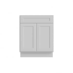 27 in. W x 21 in. D x 34.5 in. H Ready to Assemble Bath Vanity Cabinet without Top in Shaker Dove