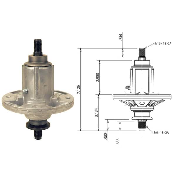 for John Deere D100-D160 AIC Replaces 285-851 Spindle Assembly GY20962 GY21098 GY20454 42 48 Deck X120 LA100-LA165 X110