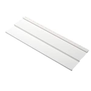 Transformations Double 4 in. x 150 in. White Lap Vinyl Siding