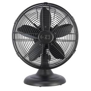 Nostalgic Retro Table Fan ホワイト 3段階調整 12'' Retro 3-Speed Metal Table Fan - Bed Bath & Beyond