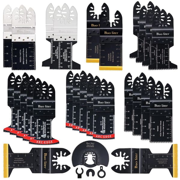30-Pieces Titanium Oscillating Saw Blades