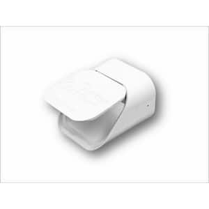 Type A 2 in. x 3 in. White Plastic Downspout Extension